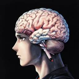 a brain, by Junji Ito