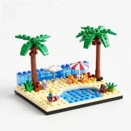 lego beach scene