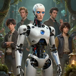 highly detailed surreal vfx portrait of a robot android, stephen bliss, unreal engine, greg rutkowski, loish, rhads, beeple, makoto shinkai and lois van baarle, ilya kuvshinov, rossdraws, tom bagshaw, global illumination, detailed and intricate environment