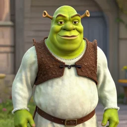 a photograph of steve harvey as shrek - n 9