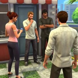 the sims 4 bank robbery in grand theft auto vice city