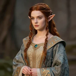 beautiful elf with ornate robes