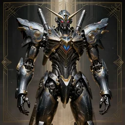 dark enlightenment, Citrinitas, Mecha , highly detailed, art deco.