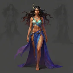 full body centered painted portrait, maya ali as a wind mage, gussy colors, octane render, gloomhaven, matte painting concept art, official fanart behance hd artstation by jesper ejsing, by rhads and makoto shinkai and lois van baarle and ilya kuvshinov and rossdraws