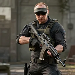 putin as a rainbow six siege operator, 4 k, highly detailed