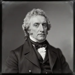 Daguerreotype of Prince, classical portrait, 1849, direct gaze