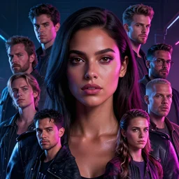highly detailed, ultra realistic, cinematic portrait, young neon!! woman, high detail, 8 k, sharp focus, movie still, dramatic lighting, ray tracing, smooth, lane brown, finnstark, oleg bulakh, diego fazio, mike dargas, emanuele dascanio, felix englund, michal karcz, yoshitaka