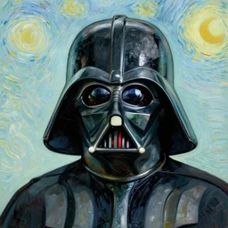 Darth Vader Self-portrait without a beard by Vincent van Gogh