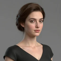 a portrait of an elegant lady, sketchfab