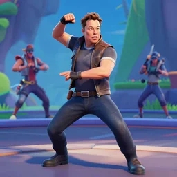 elon musk doing a fortnite dance