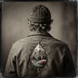 poet wearing mountain talisman,art by Wendy Froud and Ian Miller,trending on artstation, back lighting first-person view tintype , odoured, photorealism , mandelbulb 3d, video game art