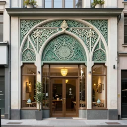 art nouveau teahouse facade