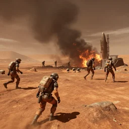 a riot on terraformed mars, 1 9 4 7, videogame screenshot