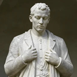 stone statue of chris brown