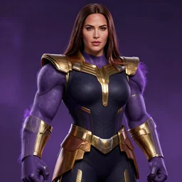 Megan Fox as Thanos, digital art, artstation