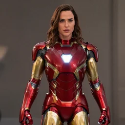 film still of Gal Gadot as Ironman in the new Avengers film