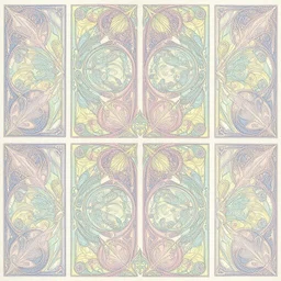 pattern by ernst haeckel, by hilma af klint, highly detailed, pastel colors, ornate, art nouveau