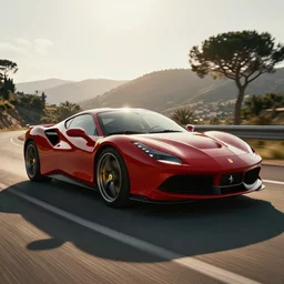 Mario driving a ferrari HD