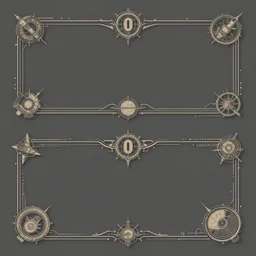 design only 2 0 5 0 s retro future art gothic designs borders lines decorations space machine. muted colors. by jean - baptiste monge!