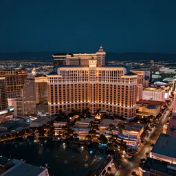 Las Vegas strip, aerial, skyline, cinematic 8k UHD