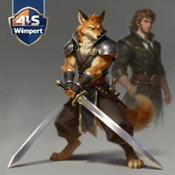 a character from a video game holding a sword, concept art by senior character artist, artstation contest winner, furry art, official art, concept art, artstation hd, painting by gaston bussiere, craig mullins, j. c. leyendecker, tom of finland