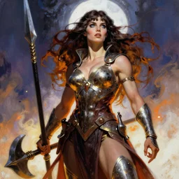 warrior princess by Frank Frazetta,fantasy artwork,bold,striking,high quality!!!!!,masterpiece!!!!