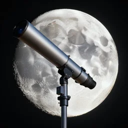 an telescope image of a cheese moon