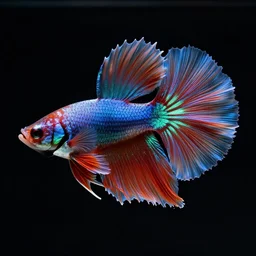 betta fish splash art graphic design color splash high contrasting art, fantasy, highly detailed, art by greg rutkowski