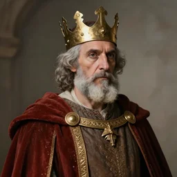 portrait of a medieval old king, art by juan pablo machado, 8 k