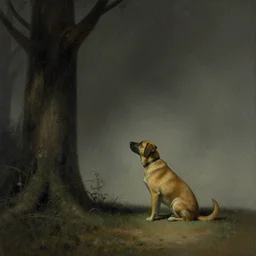 the lonely dog by boris vallejo
