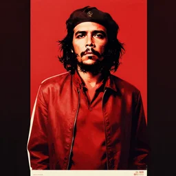 guerrillero heroico, kyrie irving portray che guevara as a red revolutionary, 8 0's movie poster, theatrical poster, vibrant fan art, digital art, trending on artstation, minimalist
