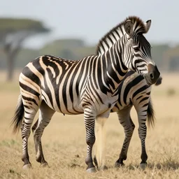 real life zebra rider, highly detailed