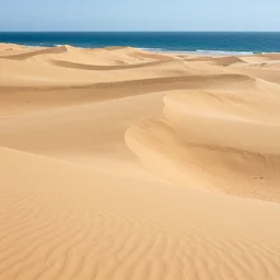 sand dunes meeting the ocean, gorgeous, high detail, perfect lighting