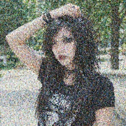 a goth emo girl trying to cool off on a hot day