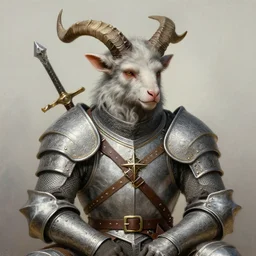 close up painting of a young man satyr with horns in refined deciduous bard armour, bard character design from the the witcher 3 : wild hunt, decorated, intricate, elegant, highly detailed, digital painting, artstation, concept art, smooth, sharp focus, illustration, art by artgerm and greg rutkowski and alphonse mucha, 8 k