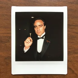 a polaroid instax film still of the godfather 1 9 7 2