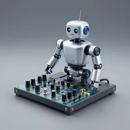 award winning photograph of a Eurorack Module robot
