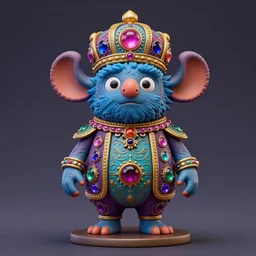 Mighty Boosh Pixar figurine, vibrant, hyperrealistic, Maximalism, mystical, ornate, Intricate