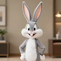 a professional photo of bugs bunny as if he was real, f / 1. 4, 9 0 mm