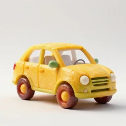 car made of fruits.