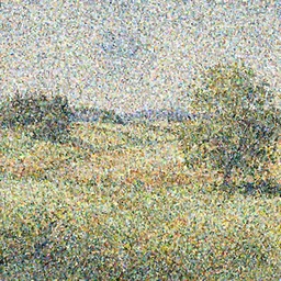 a watercolor of a soremi landscape on a warm summer's day
