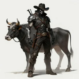 a liminal dark fantasy grimdark cyborg-cowboy trending on artstation deviantart Pinterest detailed High Resolution HD 8k