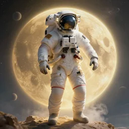 extremely detailed, astronaut lush planet, full body, soft light, golden glow, diffuse lighting, fantasy, intricate, surrealism!!!!, highly detailed, lifelike, photorealistic, digital painting, artstation, illustration, concept art, smooth, sharp focus, by greg rutkowski, chris tulloch mccabe, valentina remenar and asher duran,