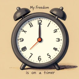 my freedom is on a timer by Jeffrey Smith and Sylvain Sarrailh on artstation