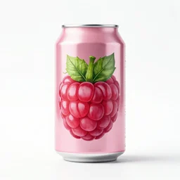 a beer can in the shape of a raspberry