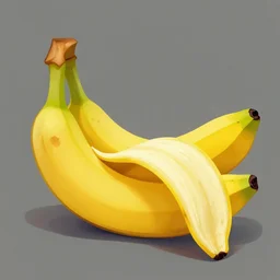 A Banana, art by Nathan Fowkes , art station, colorkey scene,