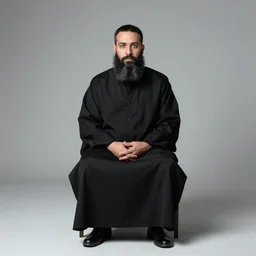 “misanthropic rabbi, studio photo”