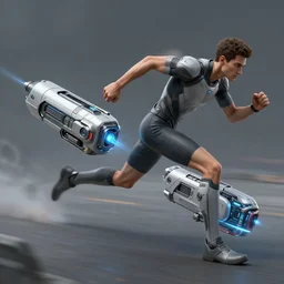 device that helps running faster, concept art, ( ( ( sci - fi weapon ) ) ), artstation