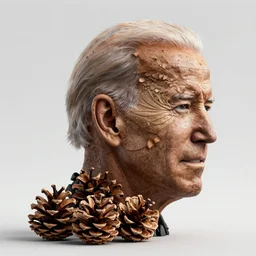 joe biden made of pinecones
