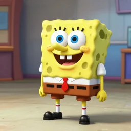 spongebob squarepants in gta v, videogame render, 4 k, artstation